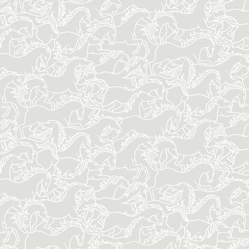Horse Stampede Wallpaper by Florence Broadhurst