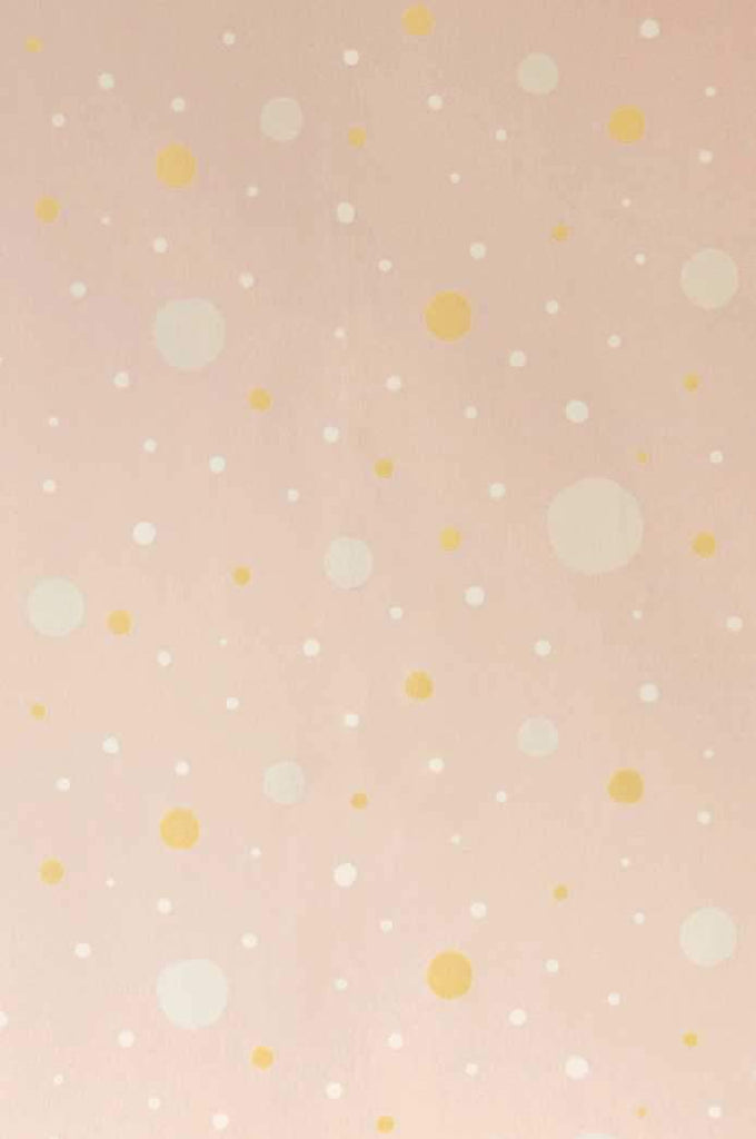 Girls Wallpaper Confetti in Pink by Majvillan