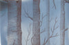 Cole & Son 'Woods' Wallpaper. Brown trees on silver background 69/12150