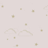 Starry Sky Wallpaper | Hibou Home | Pale Rose & Gold
