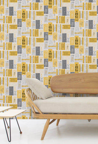 Mini Moderns Wallpaper | Dungeness Washed Denim