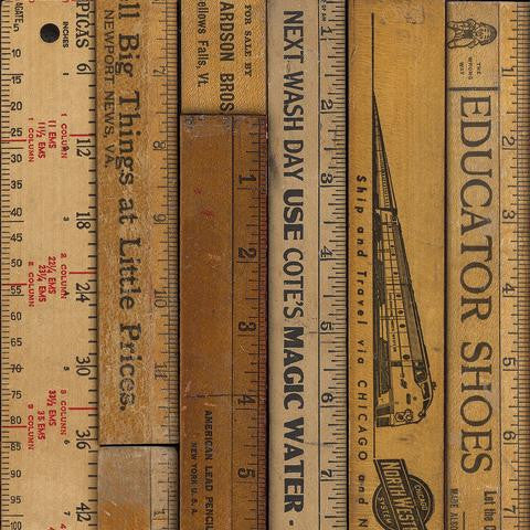 NLXL LAB Wallpaper | Printed Rulers (Large) by Mr & Mrs Vintage