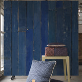 Scrapwood Wallpaper in  Blue | Piet Hein Eek