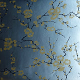 Cherry Blossom Wallpaper in Silver & Yellow