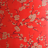 Cherry Blossom Wallpaper in red. Signature Prints Wallpaper