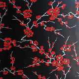 Cherry Blossom Wallpaper red on Black