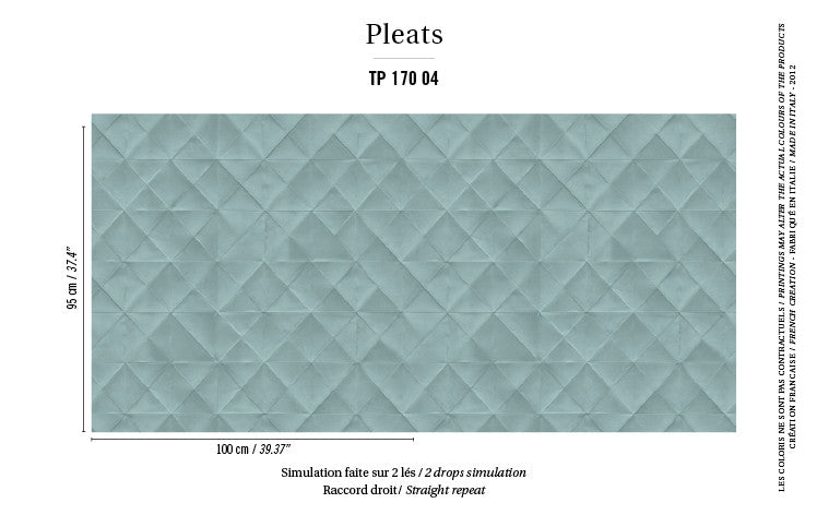 Elitis Wallpaper Mis en plis TP 170-04 Pleats Collection