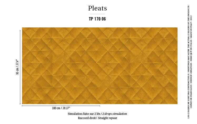 Elitis Wallpaper Mis en plis TP 170-06 Pleats Collection