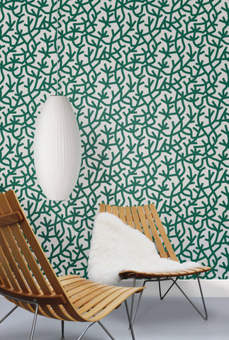 Mini Moderns Wallpaper | Dungeness Washed Denim