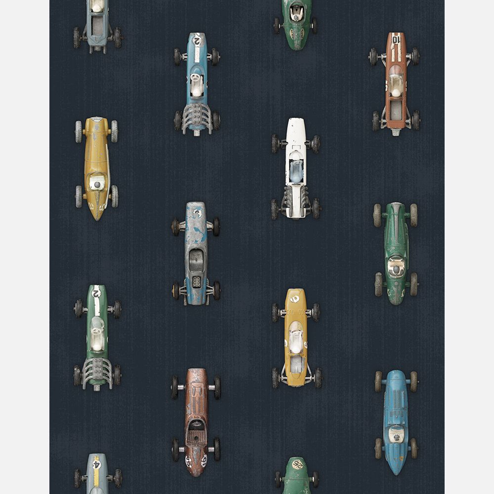 Studio Ditte Wallpaper | Race Cars Dark