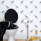 Ostrich Wallpaper from Beware the Moon available in Australia. Small Ostrich in Pencil on a non woven base.