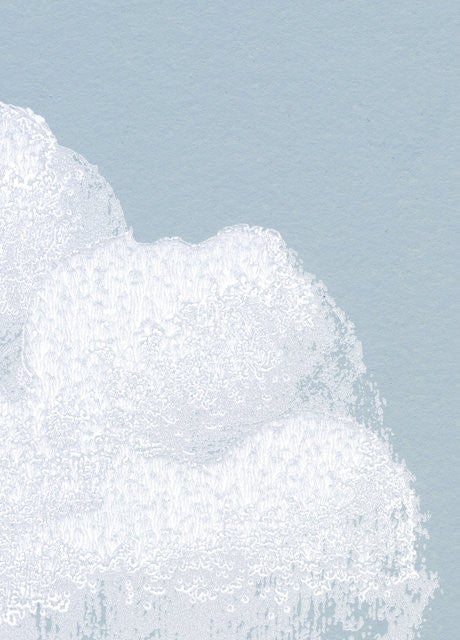 Bartsch Wallpaper | Cotton Clouds in Blue Smoke