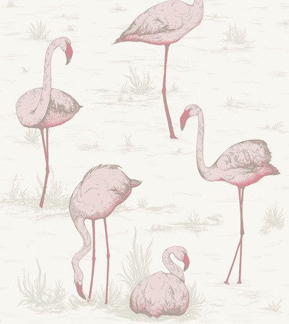 Florence Broadhurst Wallpaper | The Cranes Magenta