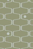 Mini Moderns Wallpaper | Net and Ball Olive