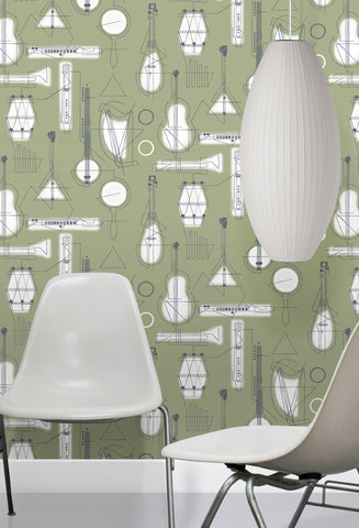 Mini Moderns Wallpaper | Lucky Lantern Douglas Fir