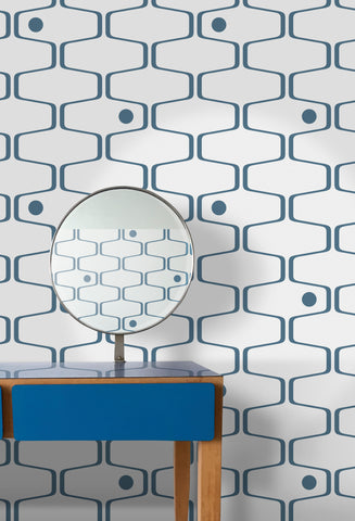 Mini Moderns Wallpaper | Backgammon Chalkhill Blue