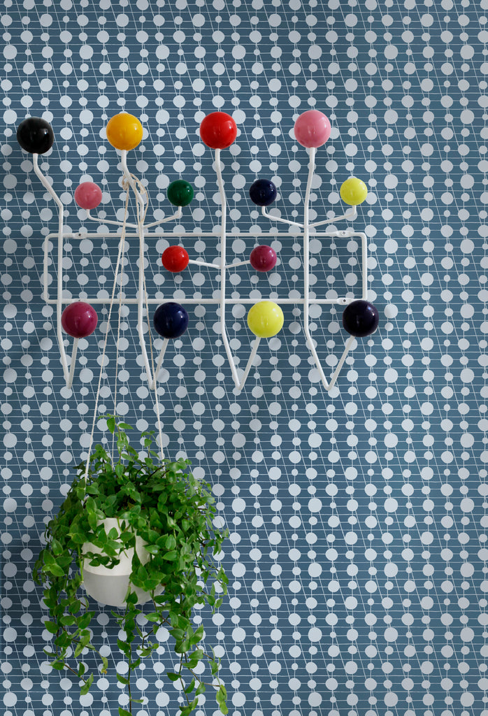 Mini Moderns Wallpaper | Pavilion Washed Denim