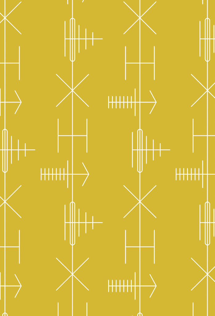 Mini Moderns Wallpaper | Transmission Mustard