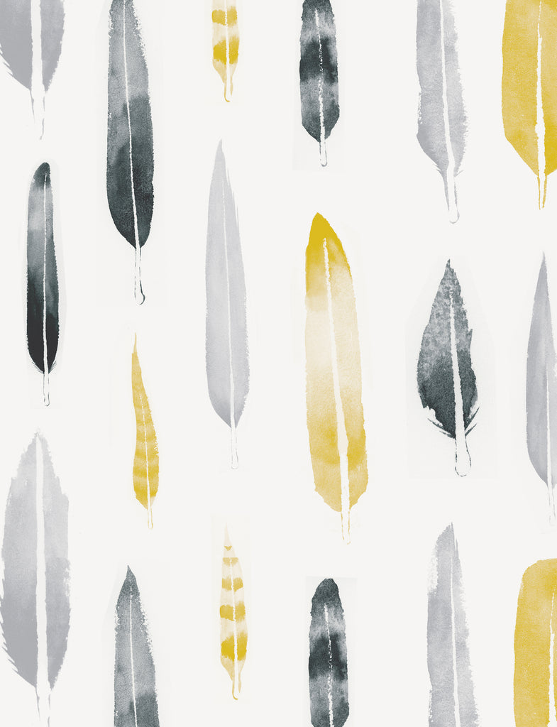 Mini Moderns Wallpaper | Feathers
