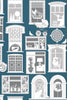 One Day Wallpaper in Washed Denim | Mini Moderns Wallpaper