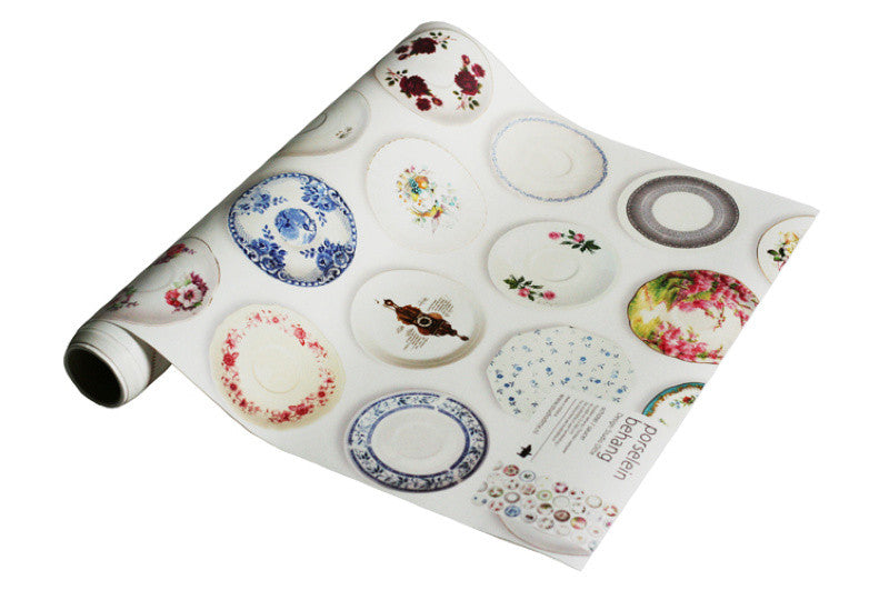 Studio Ditte Porcelain Saucer Wallpaper from Removable Wallpaper Online Store