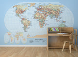 World Map Mural by Muffin & Mani