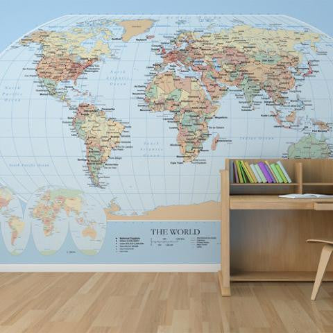 World Map Mural by Muffin & Mani, made to measure your walls